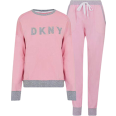 L Tracksuits DKNY Signature Logo Joggers Pyjama Set