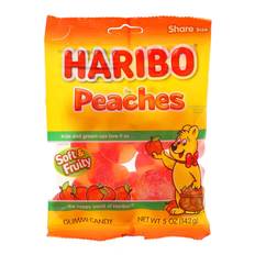 Haribo Confectionery & Cookies Haribo Peaches Gummi Candy 5oz