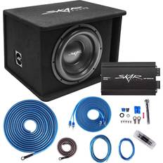 Amplifier Boat & Car Speakers Skar Audio BNDLE-SDR-1X12D2-RP-800.1D-SKAR4ANL-CCA