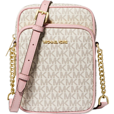 Michael Kors Lita Medium Logo Crossbody Bag, Dark Powder Blush: Handbags