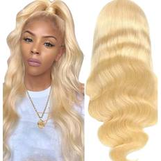 IUPin 4X4 Body Wave Lace Closure Wig 22 inch #613 Blonde