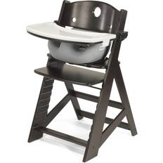 Keekaroo Carrying & Sitting Keekaroo Height Right HIGH Chair Espresso with Grey Infant Insert and Tray