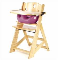 Keekaroo Baby care Keekaroo Height Right Highchair with Insert & Tray Rasberry Natural Base