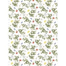 Hvite Metervarer Arvidssons Textil birchäng Metervare Multifarget, Hvit, Grønn