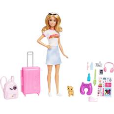 Animals Dolls & Doll Houses Barbie Barbie Travel Set with Puppy HJY18