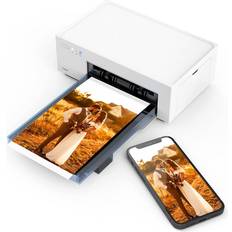 Portable photo printer Liene Photo Printer, Wi-Fi Picture Printer, 20 Sheets, Full-Color Photo, Instant Photo Printer for iPhone, Android, Smartphone, Thermal dye Sublimation, Portable Photo Printer for Home Use