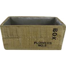 Alpine Corporation Outdoor Planter Boxes Alpine Corporation Wood-Finish Square Flower Box