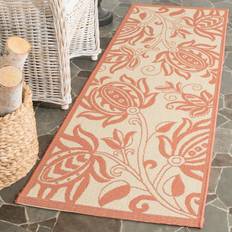 Natural Carpets on sale Safavieh Courtyard Collection Multicolor, Natural, Red 27x79"