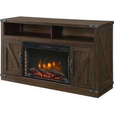 Electric Fireplaces Muskoka 53-in W Rustic Brown TV Stand with Fan-forced Electric Fireplace 370-05-200