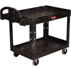 Rubbermaid DIY Accessories Rubbermaid 2-Shelf Utility Cart with Lipped Shelf (Small)