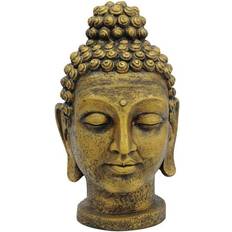 Golden Dekofiguren Europalms Head of Buddha, antique-gold, 75cm TILBUD antik Dekofigur