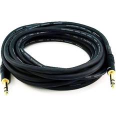 Monoprice Cables Monoprice 25ft Premier 1/4in TRS Gold