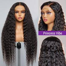 Extensions & Wigs Luvme 5x5 Flowy Bohemia Curls Wig 16 inch Natural Black