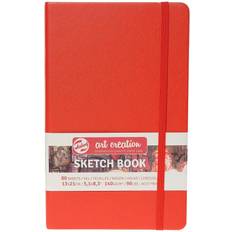 Skisse- & tegneblokk Talens Art Creation Sketchbook Red 13x21cm 140 g 80 sheets
