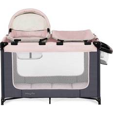 Dream On Me Baby Nests & Blankets Dream On Me Emily Rose Deluxe Playard In Pink Pink Playard