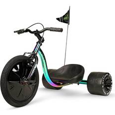 Madd Gear Neon Drifter Trike with Adjustable Seat for Boys and Girls 5-10 in Neochrome, Blacks