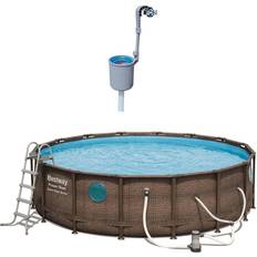 Bestway 16ft pool Swimming Pools & Accessories Bestway 16-ft x 48-in Round Above-Ground Pool Polyester 147477