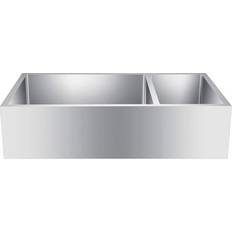 Barclay Deverell Farmhouse Apron Front Stainless Steel Double Bowl