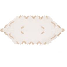 Textiles Xia Home Fashions 0.1 H Anais Elegant Lace Tablecloth White
