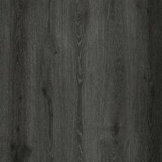 Plastic Flooring Lucida Surfaces MaxCore Storm Black 7.31 in. W x 48 in. L Click-Lock Luxury Vinyl Planks Flooring (10-piece/24.5 sq.ft. Case) Dark