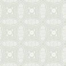 RoomMates RMK12171WP Green Overlapping Medallions Peel and Stick Wallpaper