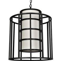 Black Ceiling Lamps Crystorama Hulton 6-Light