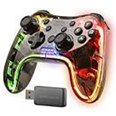 Kabellos - PlayStation 3 Game-Controllers Mars Gaming Wireless Controller MGP24 For PS3 RGB Neon