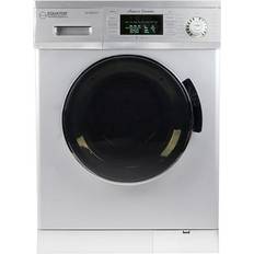 Washer dryer silver Washing Machines Equator Advanced Appliances 1.57-cu CV