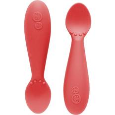 Kids Cutlery Ezpz Tiny Spoons In Coral (Set Of 2) Coral Infant Feeding Spoon