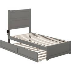 Extendable Beds Atlantic Furniture Noho Bed with Footboard & Twin Trundle 38.2x76"