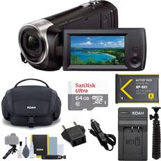 Sony Camcorders Sony HD Video Recording HDRCX405 HDR-CX405/B Handycam Camcorder (Black) 64GB Premium Bundle