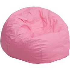 Flash Furniture Oversized Refillable Bean Bag Chair Light Pink Bean Bag