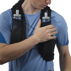Unisex Vests Salomon ADV Skin 12 Set Trail running backpack size 12 l S, black