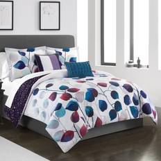 Textiles Chic Home Design Anais 5-Piece Bedspread Multicolor, Blue (264.16x)