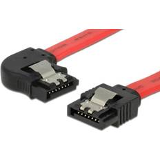 DeLock SATA-kabel haspet, venstrevinklet stikforbindelse