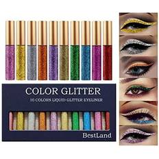 BestLand Liquid Glitter Eyeliner 10-pack