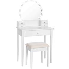 Vasagle Lighted Dressing Table 15.7x27.6" 2
