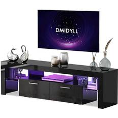 DMIDYLL Modern LED TV Bench 63x18"
