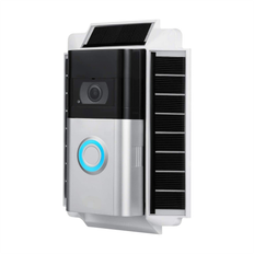 Ring video doorbell 3 Wasserstein Mountable Solar Kit for Ring Video Doorbell 3 and 3 Plus White