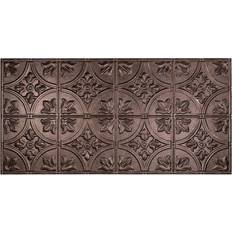 Fasade Wallpaper Fasade Traditional Syle # 2 48-3/8" x 24-3/8" PVC Glue Up Tile in Smoked Pewter PG5127
