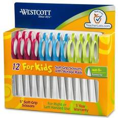 Westcott 5â Assorted Soft Handle Scissors Classpack, 12