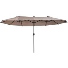 OutSunny Parasols & Accessories OutSunny 15 Backyard Double-Sided Steel Garden Umbrella