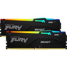 DDR5 RAM-Speicher Kingston FURY Beast Black RGB DDR5 5600MHz 2 x 16GB (KF556C36BBEAK2-16)