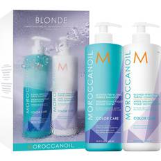 Moroccanoil Gift Boxes & Sets Moroccanoil Blonde Perfecting Purple Shampoo & Conditioner Half-Liter