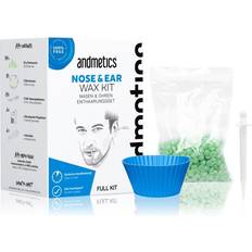 Andmetics Facial Wax Strips Nose & Ear Wax Kit Bead Wax