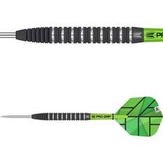 Target Darts Darts Unisex Yohkoh set med 80% volframstål spets, svart och grön, 24 G