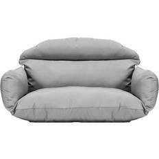Textiles Leisuremod 2 person Double Hanging Egg Swing Chair Cushions Gray