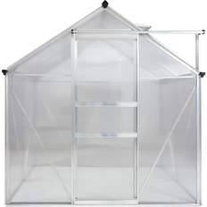 Ogrow Freestanding Greenhouses Ogrow Walk-In Greenhouse 6x4ft Aluminum Polycarbonate