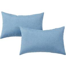Greendale Home Fashions Denim 19 Rectangle Throw Complete Decoration Pillows Green, Blue