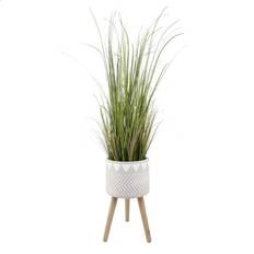 Flora Bunda Pots, Plants & Cultivation Flora Bunda 59" Onion Grass Plant With Fiberglass Stand